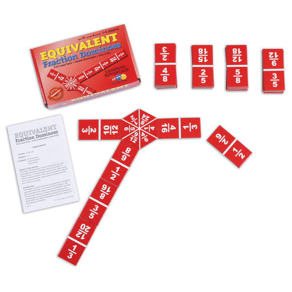 Learning Advantage Equivalent Fraction Dominoes, PK2 4519